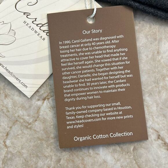 Charcoal Gray Cotton Cap NWT - Picture 3 of 5